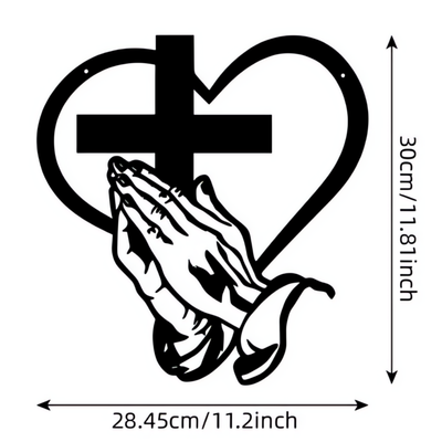 FaithBond™ – Vægdekoration med Kors og Hjerte