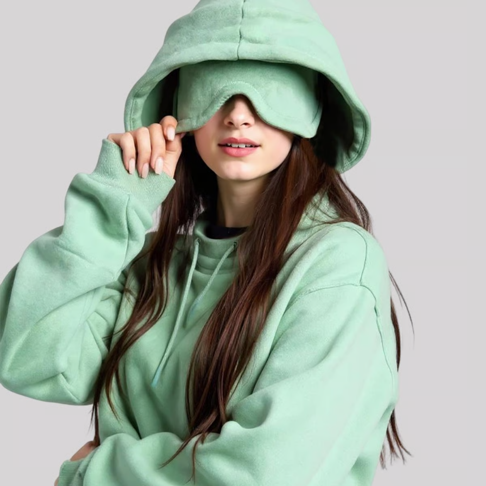 CalmDoze™ – Stilvolles Reise-Schlaf-Hoodie-Set