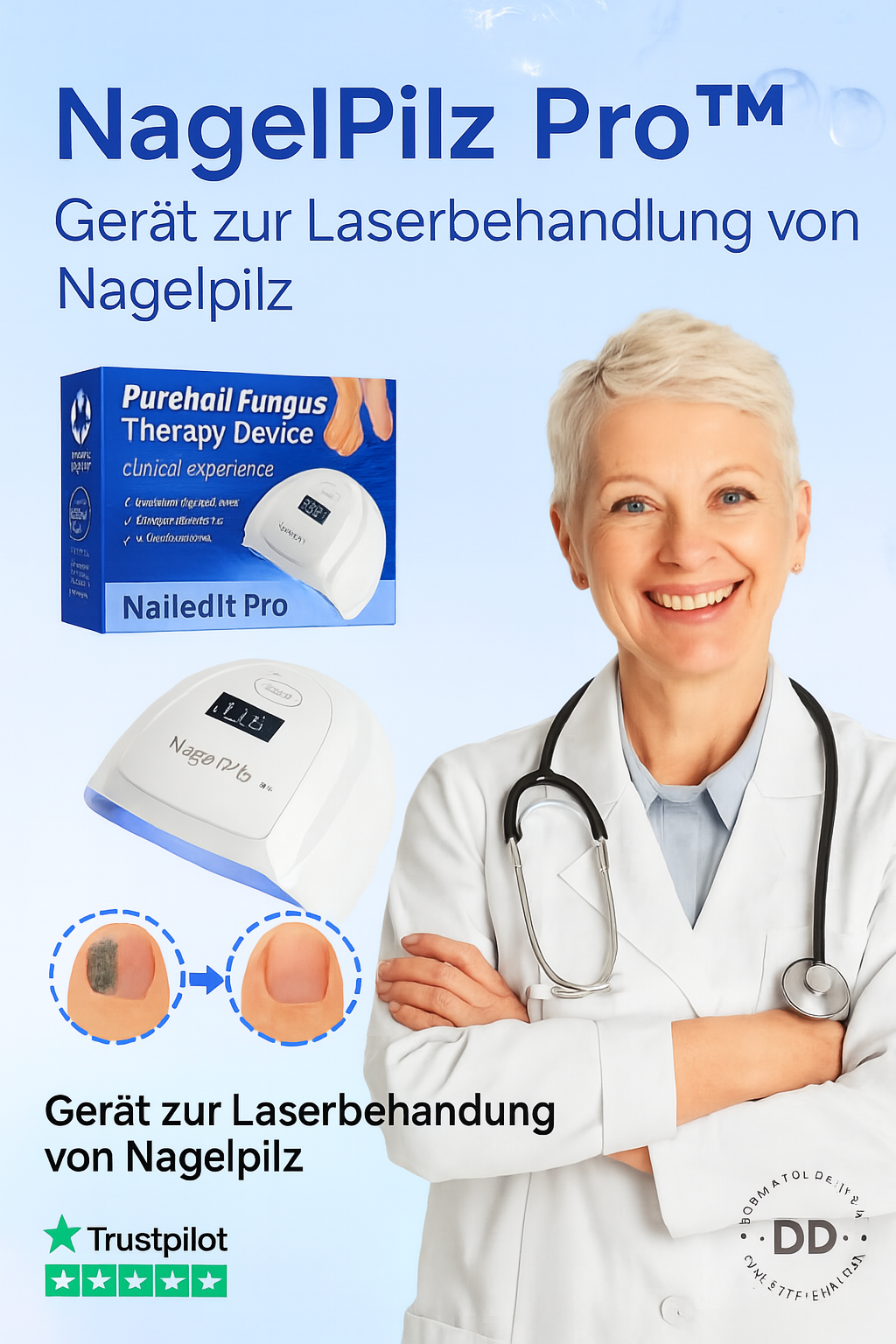 NailedIt™ | Apparat för laserbehandling av nagelsvamp