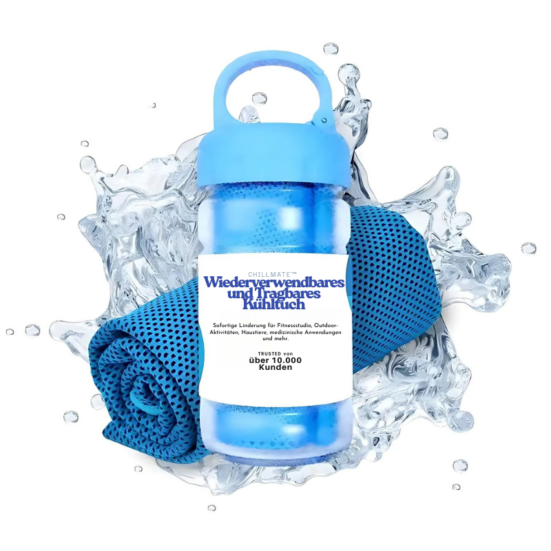 ChillMate™ – Wiederverwendbares und Tragbares Kühltuch
