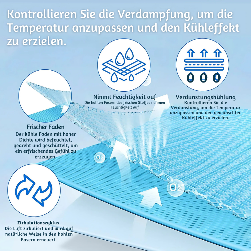 ChillMate™ – Wiederverwendbares und Tragbares Kühltuch