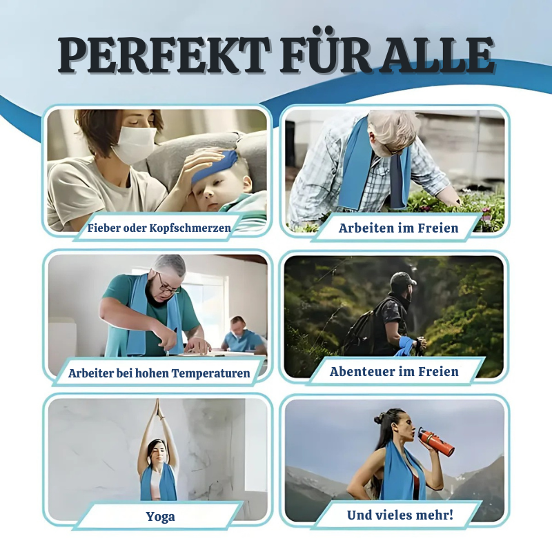 ChillMate™ – Wiederverwendbares und Tragbares Kühltuch