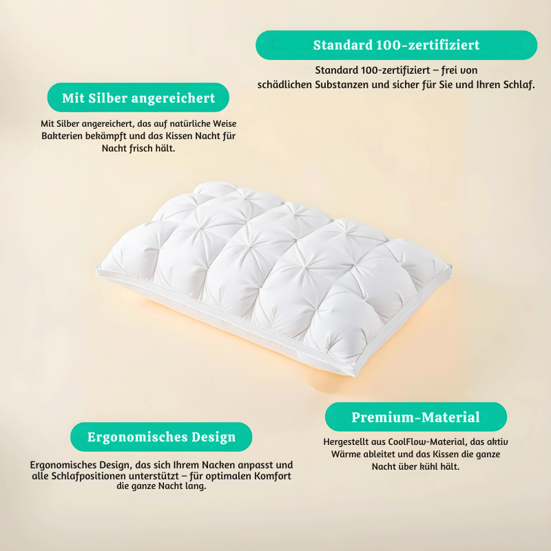 CloudRest™ – Premium Ergonomisches Schlafkissen