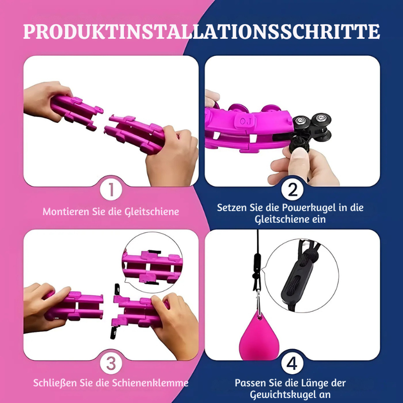CoreOrbit™ – Intelligenter Abnehmbarer Gewichteter Hula-Hoop-Reifen