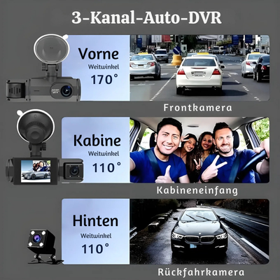 DashShield™ – Smarte HD-Multifunktions-Dashcam mit Nachtsicht