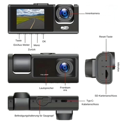 DashShield™ – Smarte HD-Multifunktions-Dashcam mit Nachtsicht