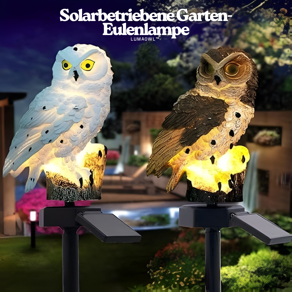 LumaOwl™ – Solarbetriebene Garten-Eulenlampe