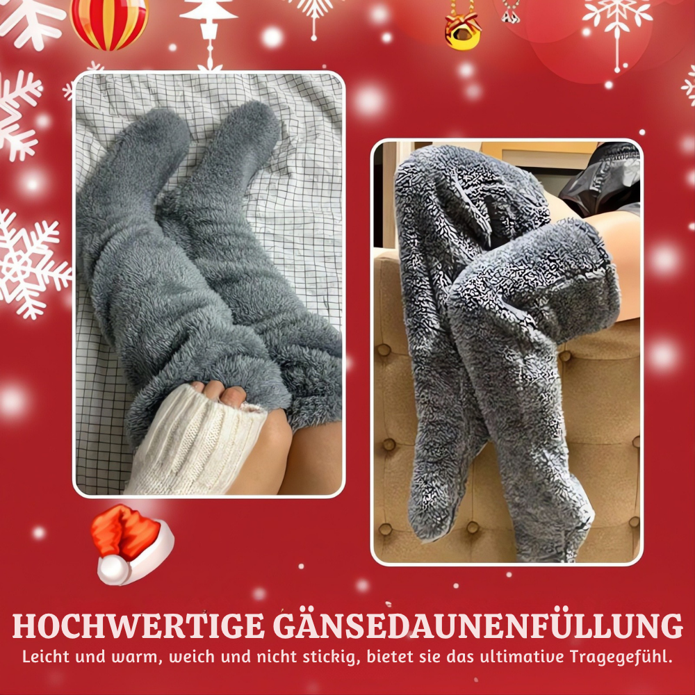 CozyKnee™ – Premium Knielange Warme Socken mit Gänsedaunen