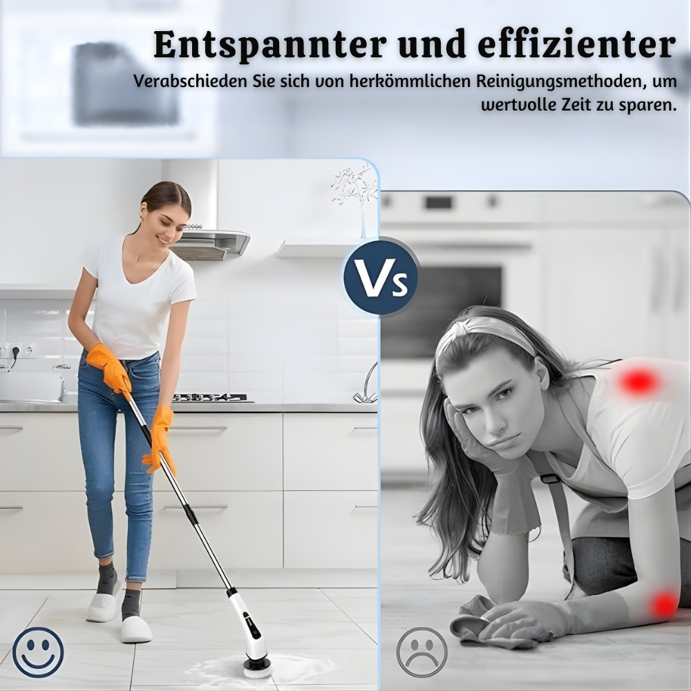 ScrubEase™ – Multifunktionale 9-in-1 Elektrische Reinigungsbürste
