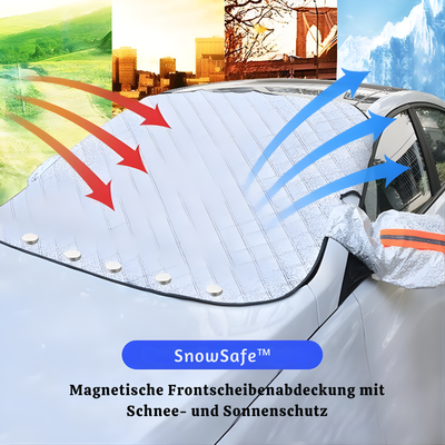 SnowSafe™ – Magnetische Frontscheibenabdeckung mit Schnee- und Sonnenschutz