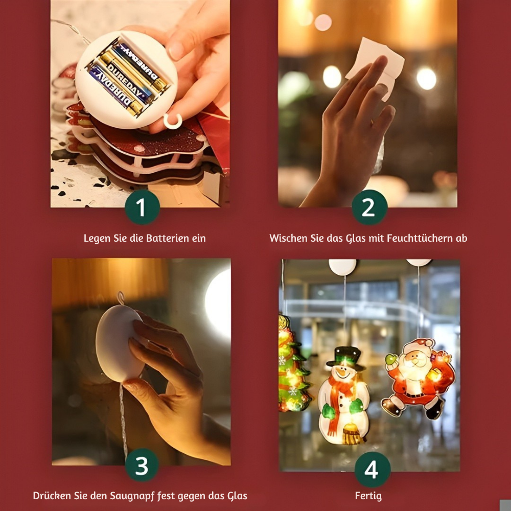 HoliBright™ – Festlige Oplyste Julevindueslys