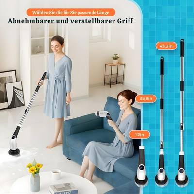 ScrubEase™ – Multifunktionale 9-in-1 Elektrische Reinigungsbürste