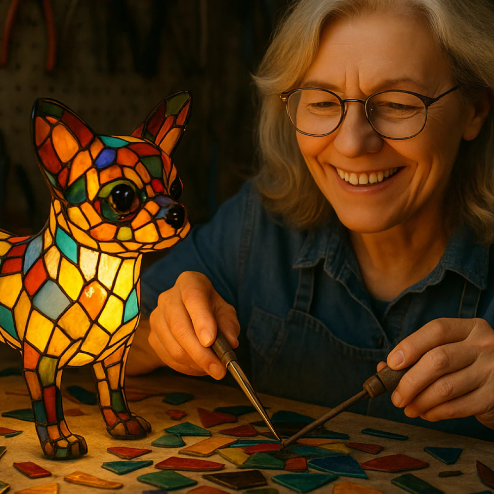 AuraPets™ – Künstlerische Tierstatuen-LED-Lampe