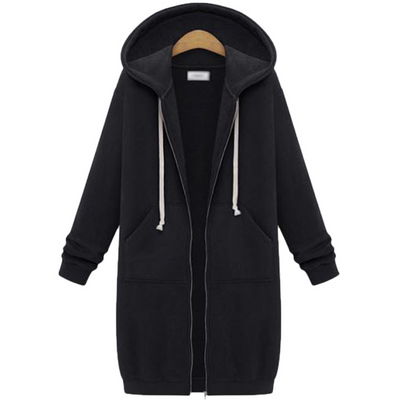 Zarah™ – Kuscheliger Damen Fleece Zip Hoodie