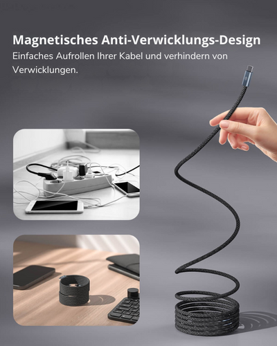 MagLink™ –  Magnetisches Anti-Verwicklungs-Kabel