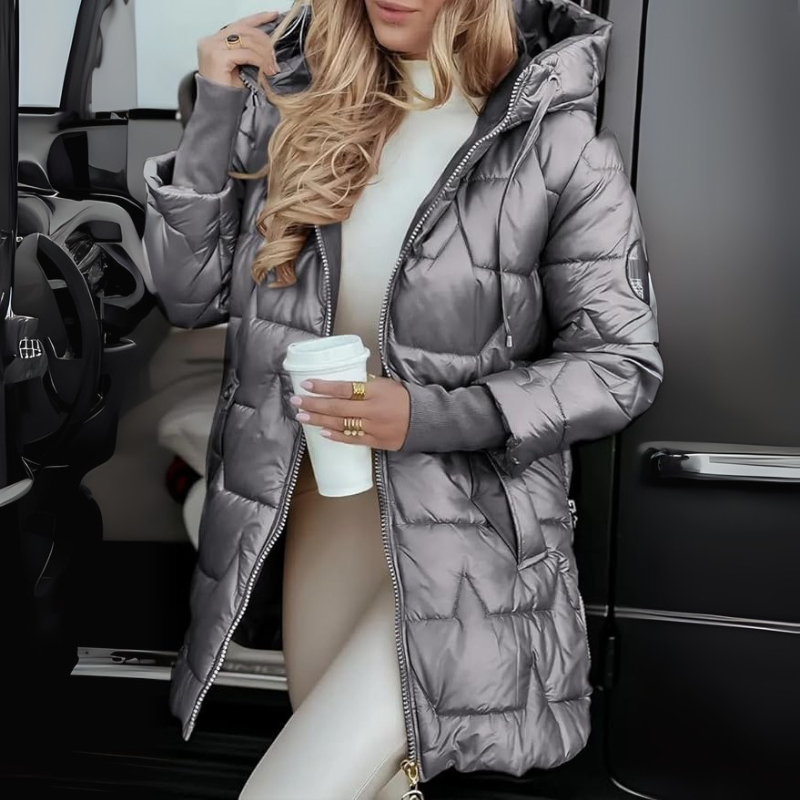Elise™ – Elegante Gemütliche Steppjacke mit Kapuze
