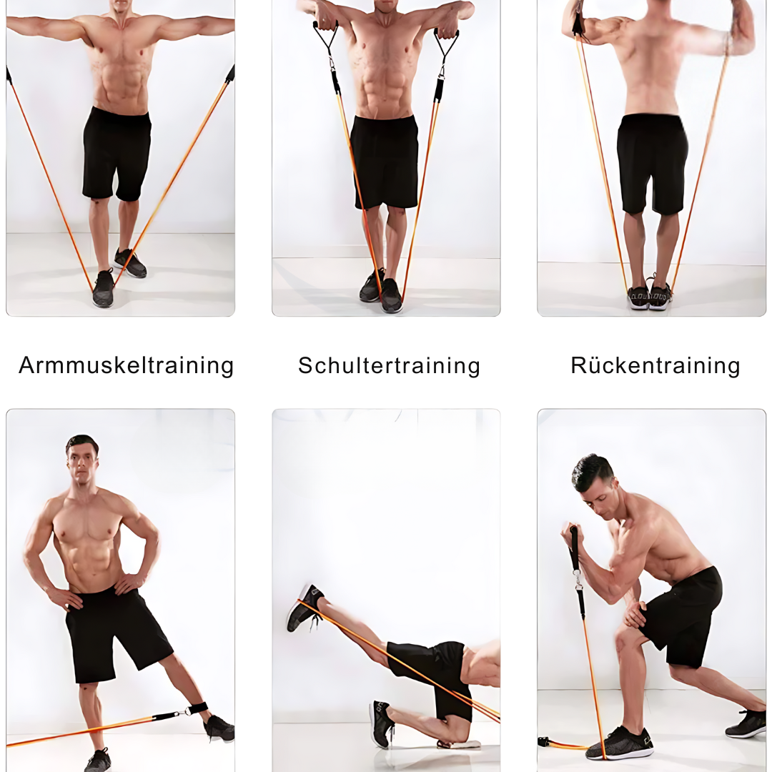 FlexCore™ – 11-in-1-Fitness-Trainingssystem mit Bändern