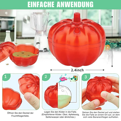 FlyFree™ – Ungiftige Fruchtfliegenfalle für Kürbisse