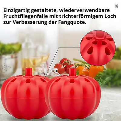 FlyFree™ – Ungiftige Fruchtfliegenfalle für Kürbisse