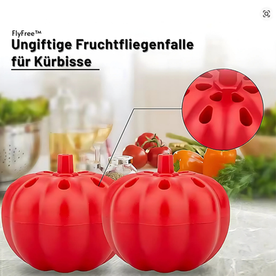 FlyFree™ – Ungiftige Fruchtfliegenfalle für Kürbisse