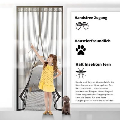 FlyGuard™ – Magnetische Fliegengittertür