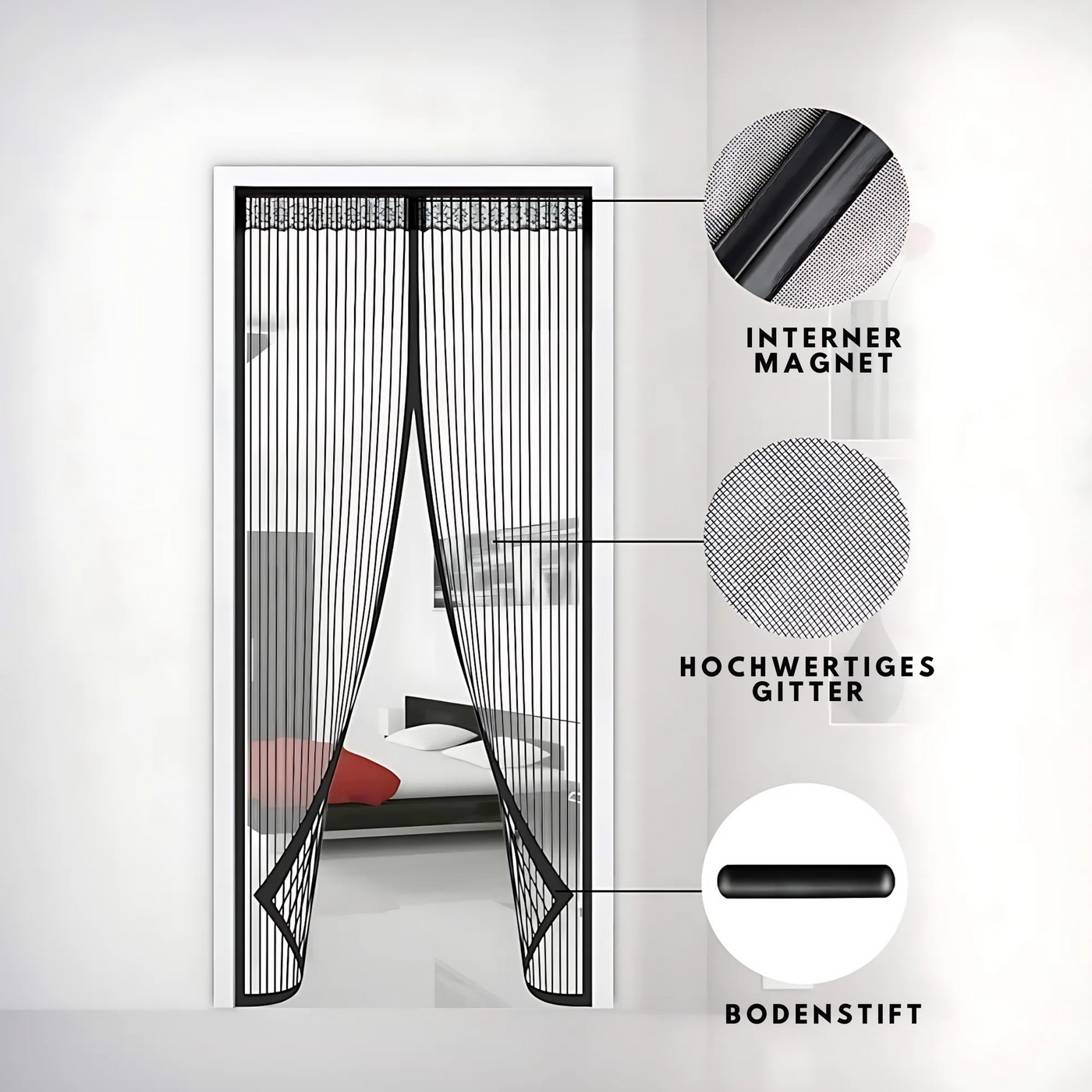 FlyGuard™ – Magnetische Fliegengittertür