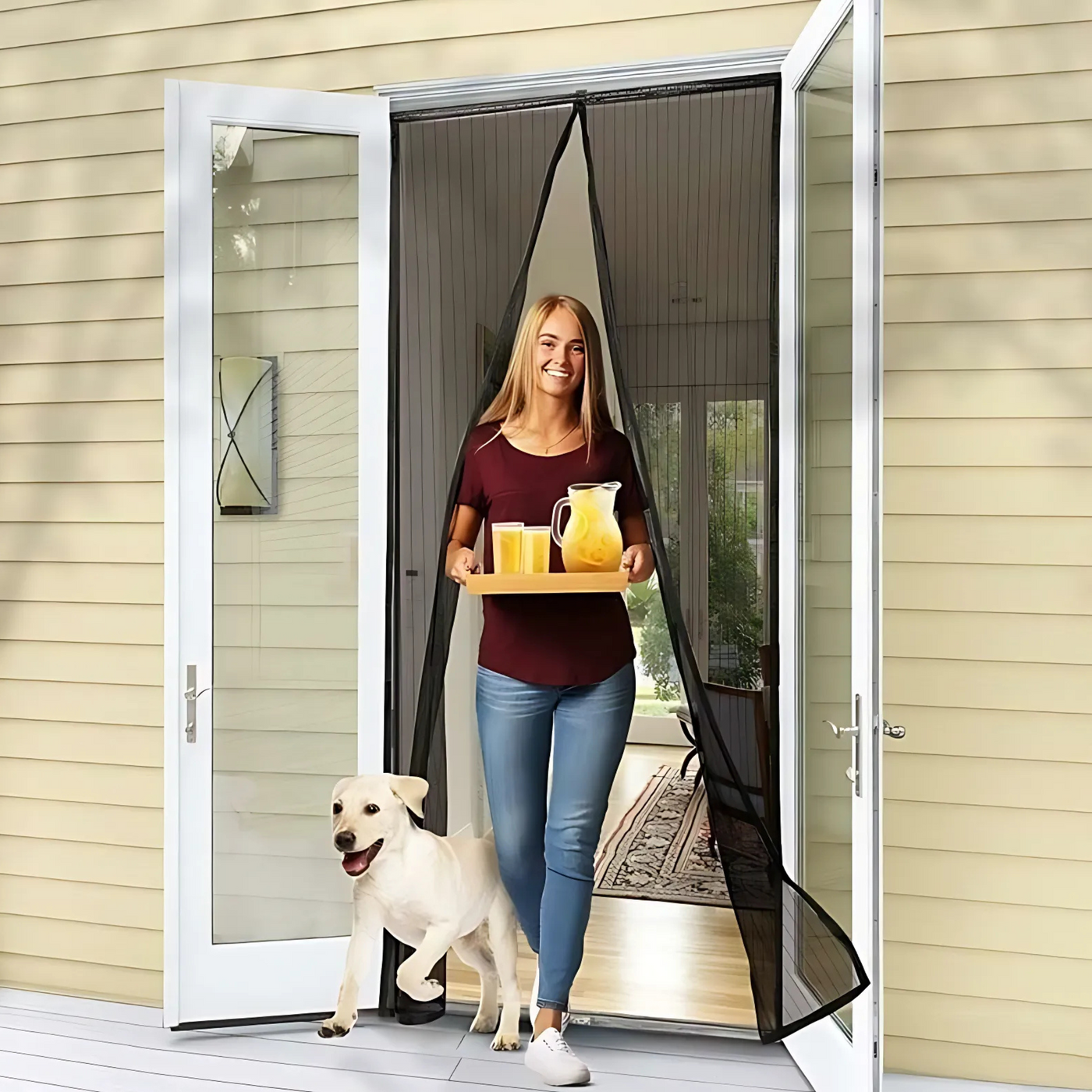 FlyGuard™ – Magnetische Fliegengittertür