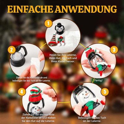 FrostyGlow™ – Mini Jule-Snemands LED Lanterne Dekorationer