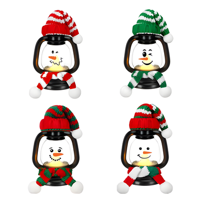 FrostyGlow™ – Mini Jule-Snemands LED Lanterne Dekorationer
