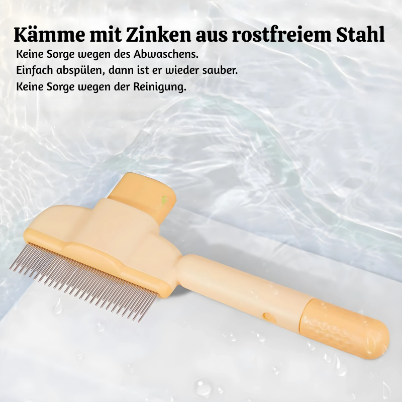FurGleam™ – Selbstreinigende Fellpflegebürste