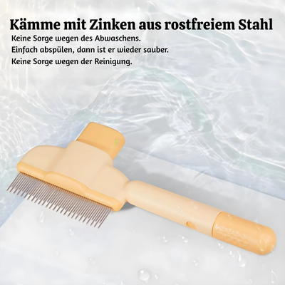 FurGleam™ – Selbstreinigende Fellpflegebürste