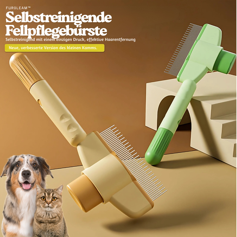 FurGleam™ – Selbstreinigende Fellpflegebürste