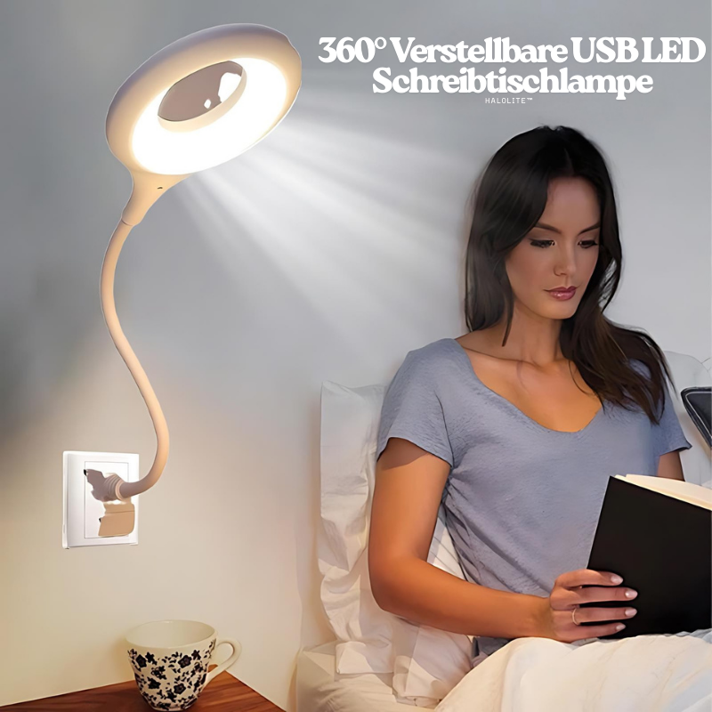 HaloLite™ – 360° Verstellbare USB LED Schreibtischlampe