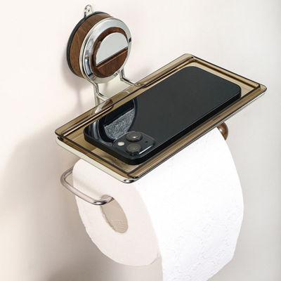 HoldNook™ – Bohrfreie Toilettenpapierhalterung mit Ablage