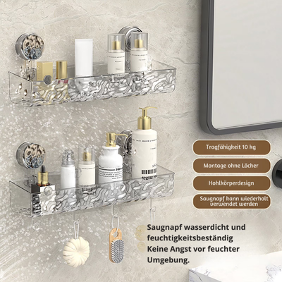 HydroRack™ – Wandmontiertes Badezimmer-Organizer-Regal