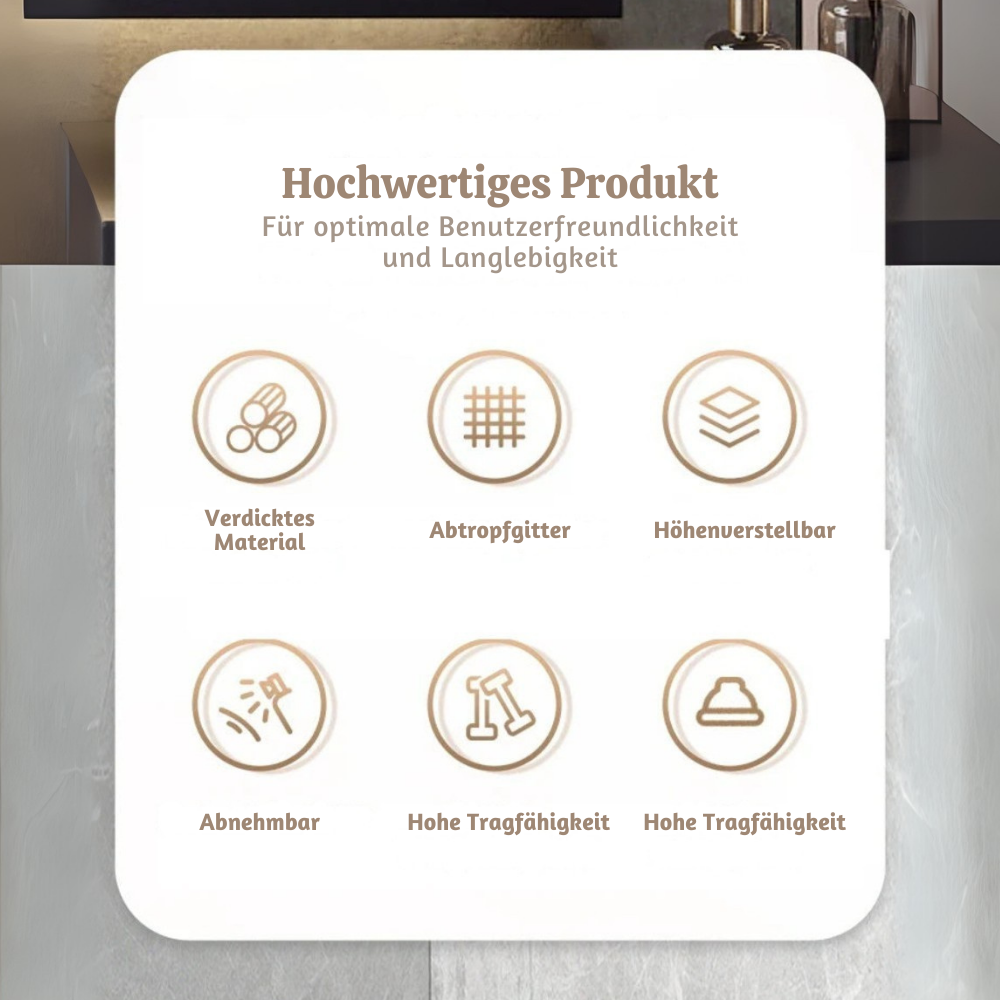 HydroRack™ – Wandmontiertes Badezimmer-Organizer-Regal