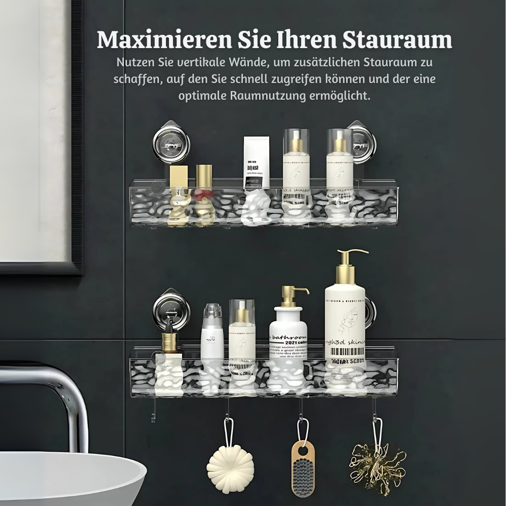 HydroRack™ – Wandmontiertes Badezimmer-Organizer-Regal