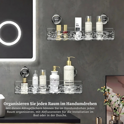 HydroRack™ – Wandmontiertes Badezimmer-Organizer-Regal