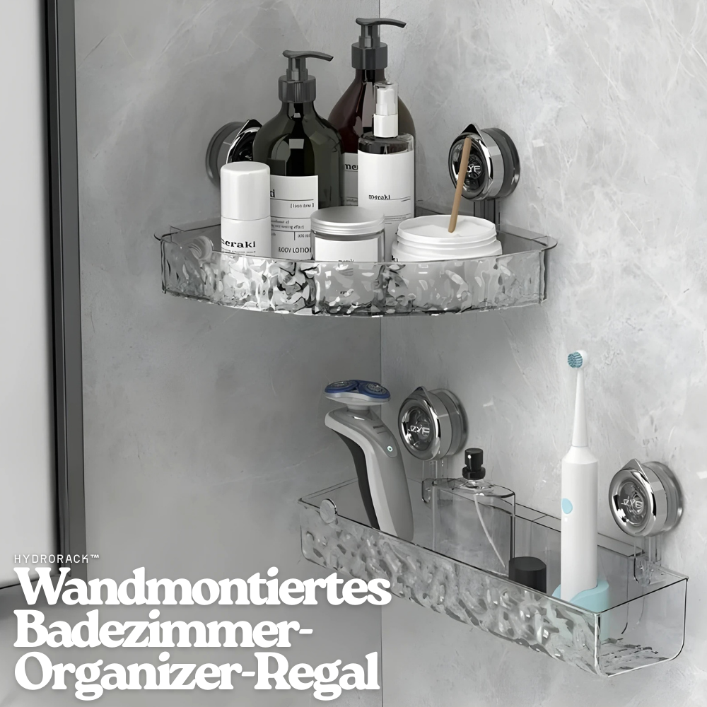 HydroRack™ – Wandmontiertes Badezimmer-Organizer-Regal