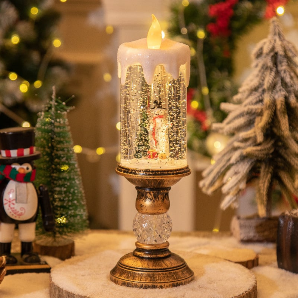 JollyLight™ – LED Weihnachtskerze mit Weihnachtsmann