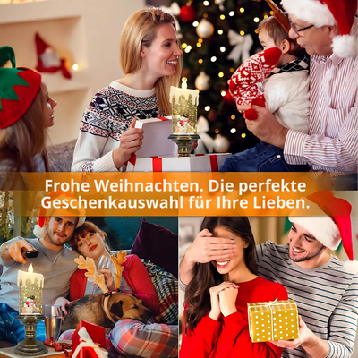 JollyLight™ – LED Weihnachtskerze mit Weihnachtsmann