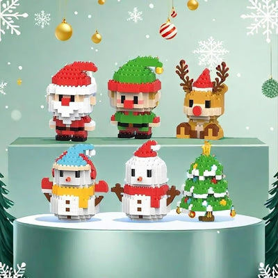 MerryBlocks™ – Weihnachts-Bauspielzeug mit 12 Bauklötzen