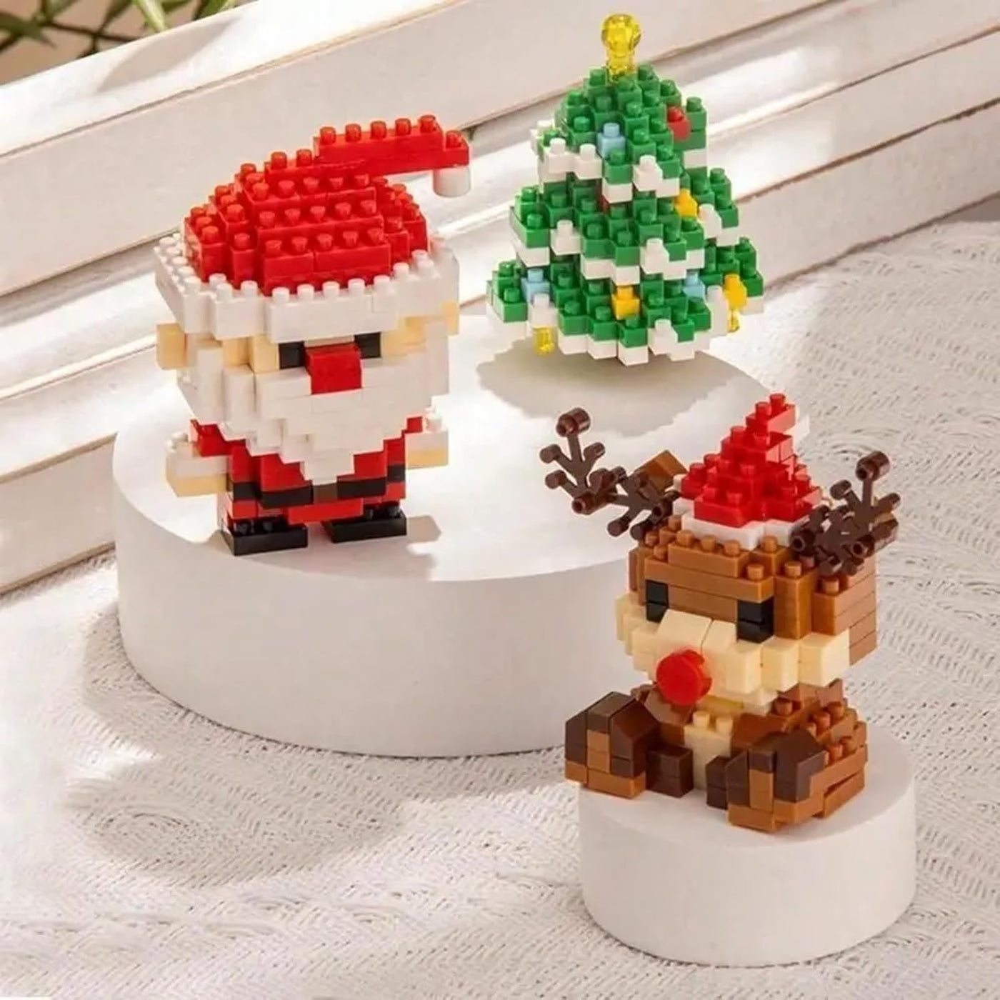 MerryBlocks™ – Weihnachts-Bauspielzeug mit 12 Bauklötzen