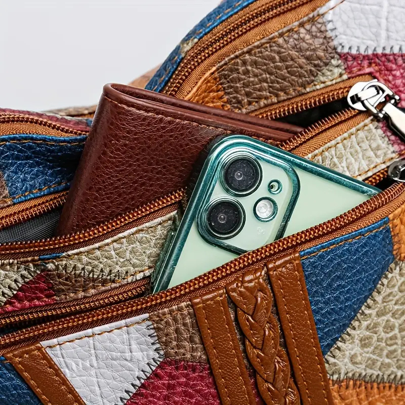 Kirsten™ – Geometrische Handtasche aus Veganem Leder