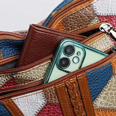 Kirsten™ – Geometrische Handtasche aus Veganem Leder