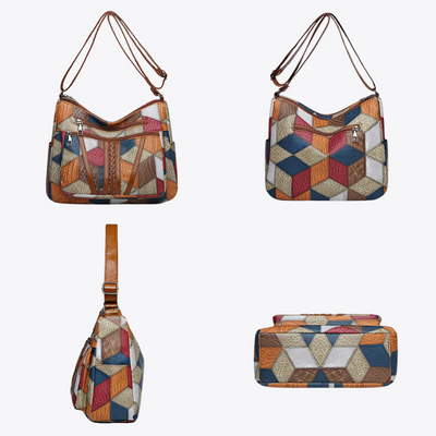 Kirsten™ – Geometrische Handtasche aus Veganem Leder