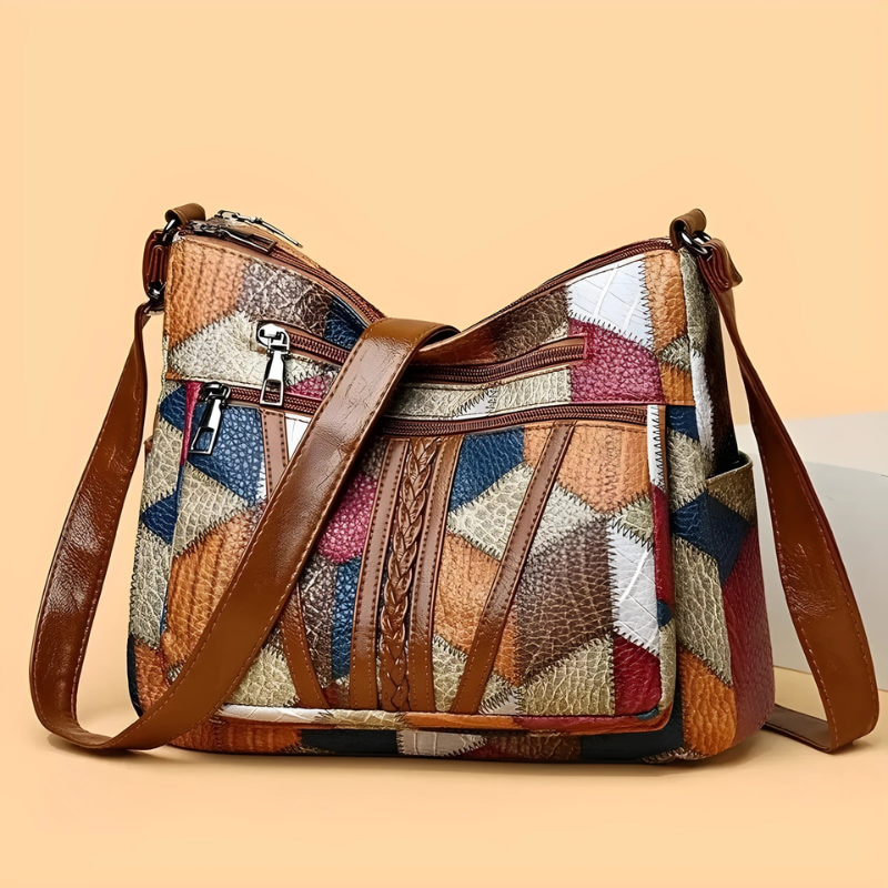 Kirsten™ – Geometrische Handtasche aus Veganem Leder