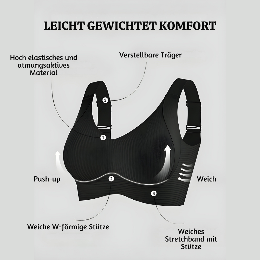 Krista™ – Nahtloser Bügelloser Push-Up BH