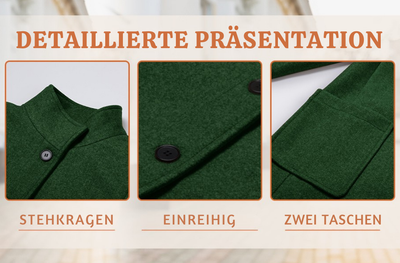 Laurel™ – Eleganter Langer Mantel aus Wollmischung
