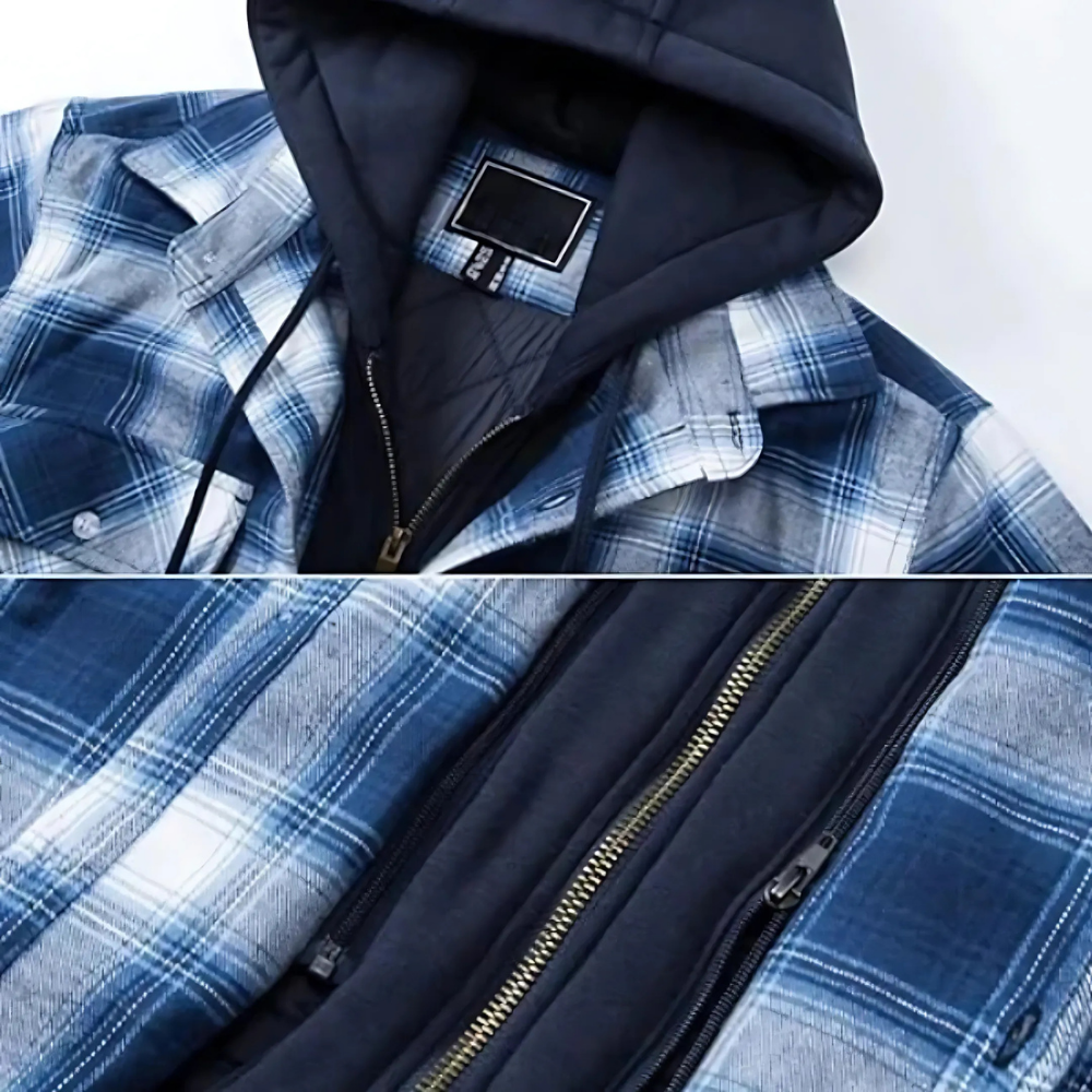 Leon™ – Herren Karierte Steppjacke